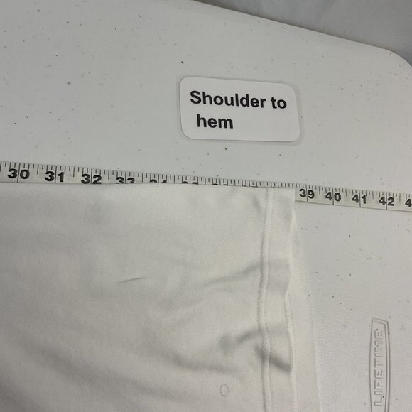 UNDER THE CANOPY Organic Cotton Womens Robe S/M White Long Sleeve Belt - Picture 8 of 9